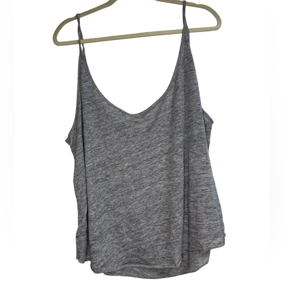 H&M Gray Relaxed Linen Camisole/Tank Top - XL - Picture 3 of 3
